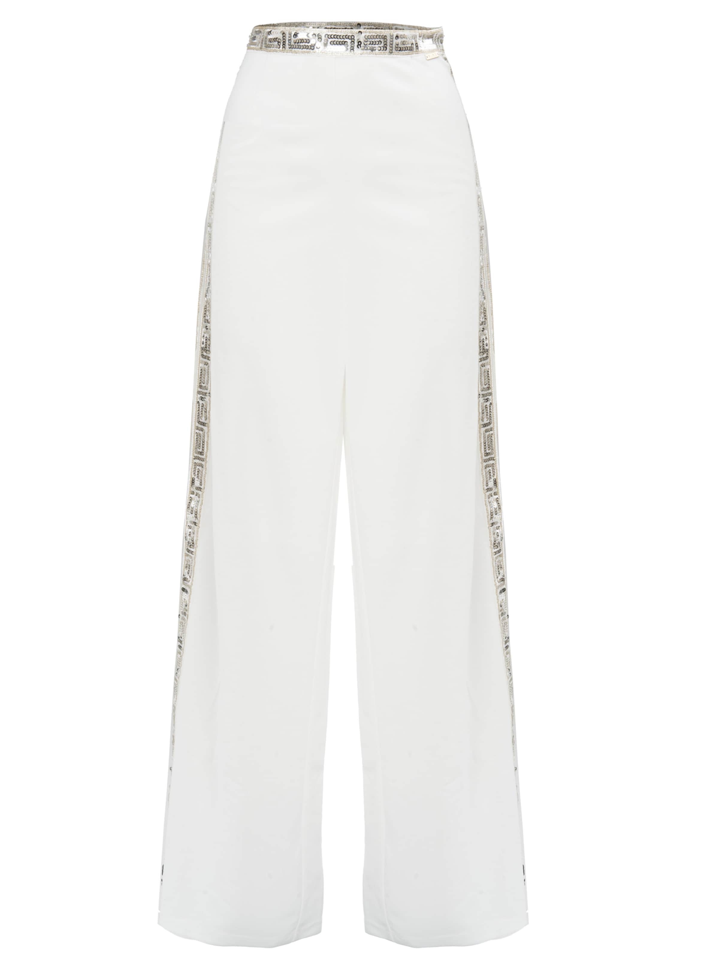 Influencer Loosefit Παντελόνι σε λευκό: μπροστά