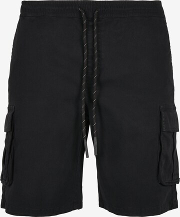 Urban Classics Cargo Pants in Black: front