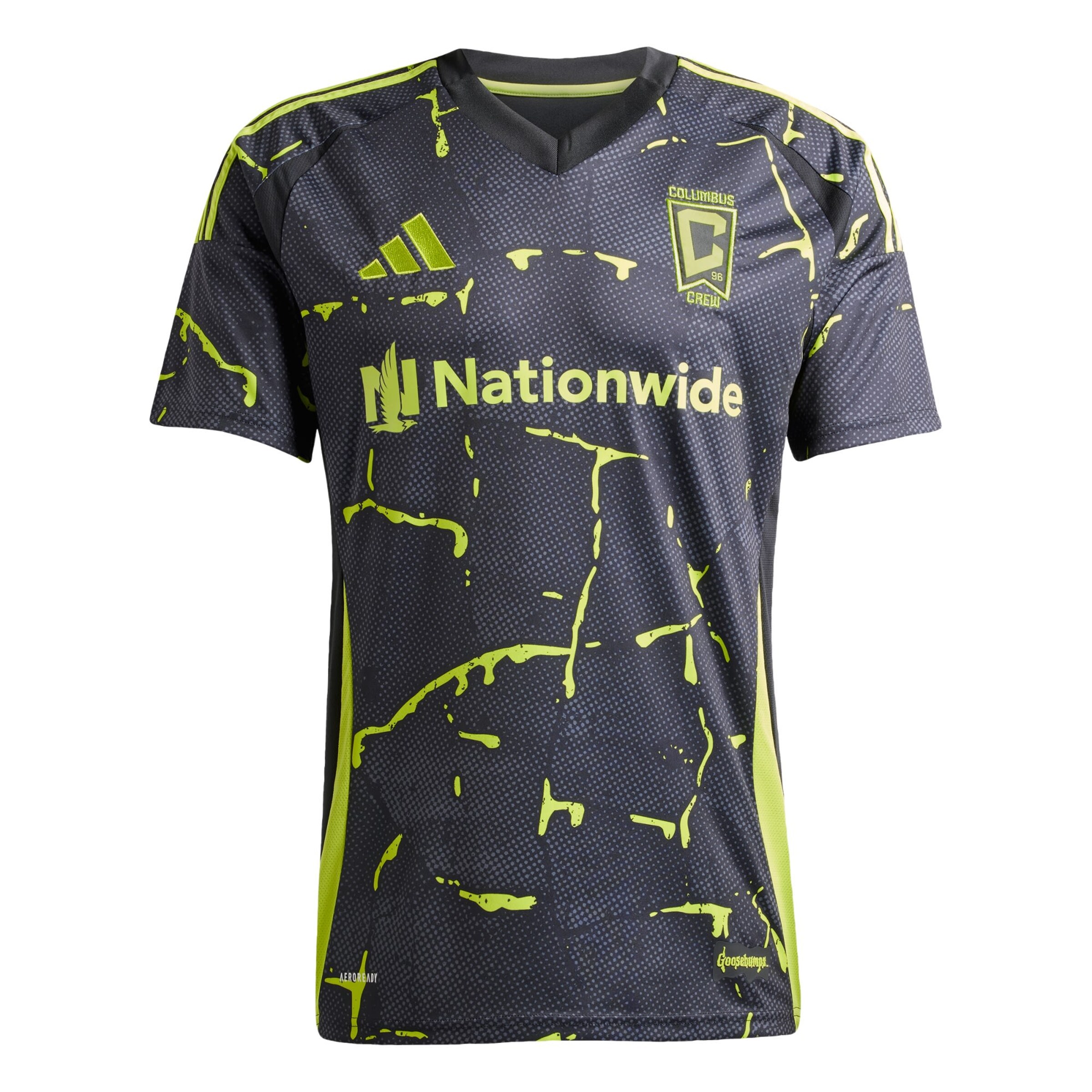 ADIDAS PERFORMANCE Tricot 'Columbus Crew 25/26 Away' in de kleur Limoen / Zwart, Productweergave