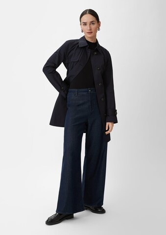 COMMA Wide leg Jeans in Blauw: voorkant