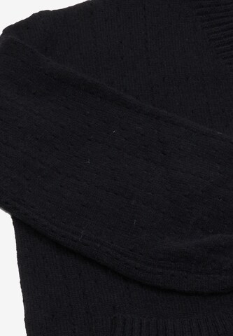 caissa Knit Cardigan in Black