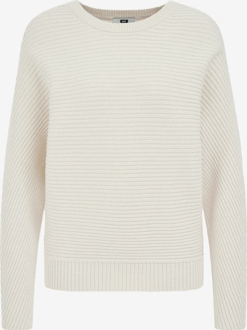 WE Fashion Свитер в Бежевый: спереди