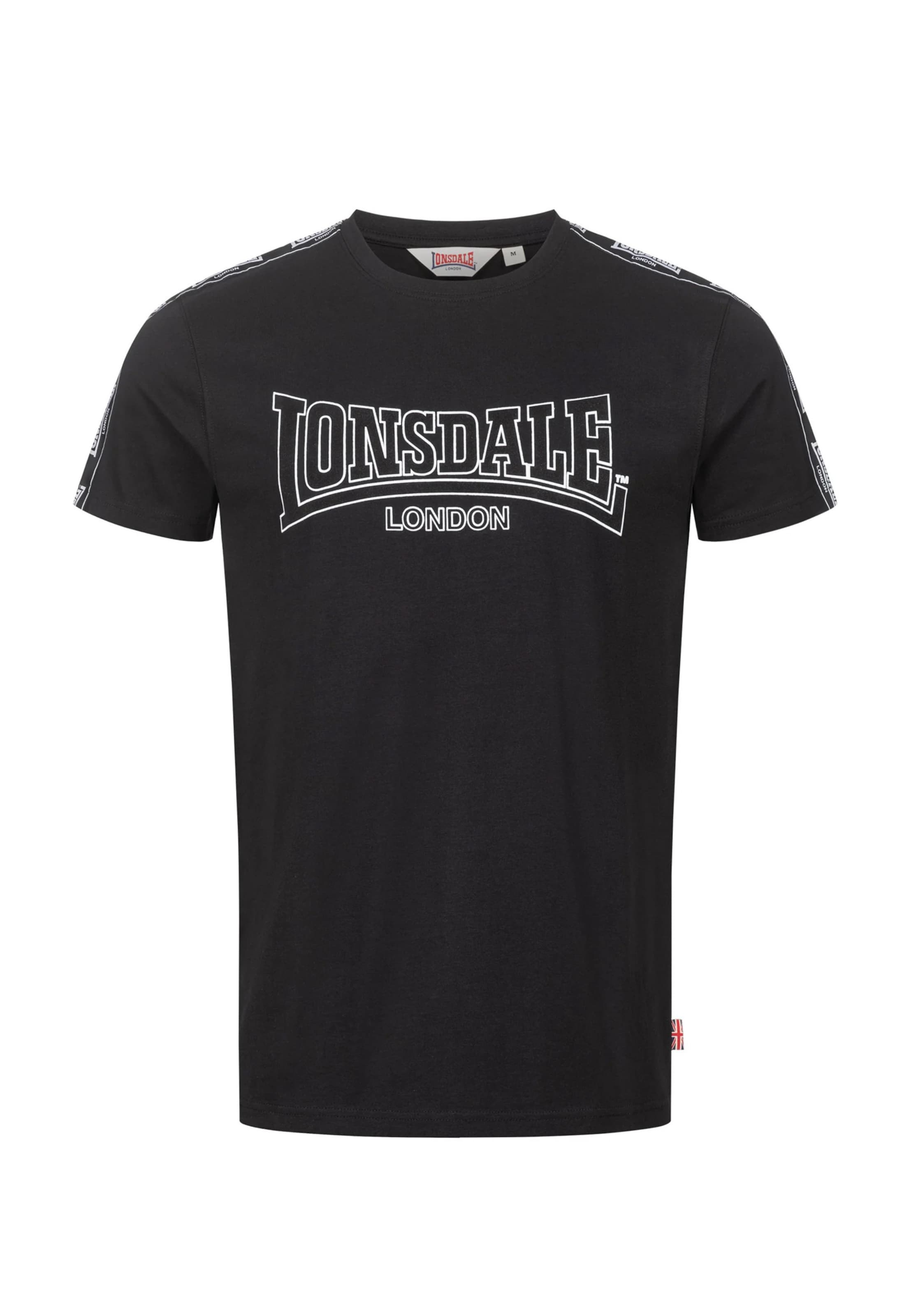 LONSDALE - Camiseta 'Vementry' en negro: frente