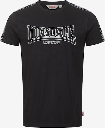LONSDALE - Camiseta 'Vementry' en negro: frente