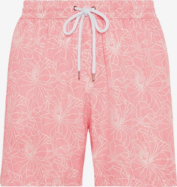 Shorts de bain Boggi Milano en rose : devant