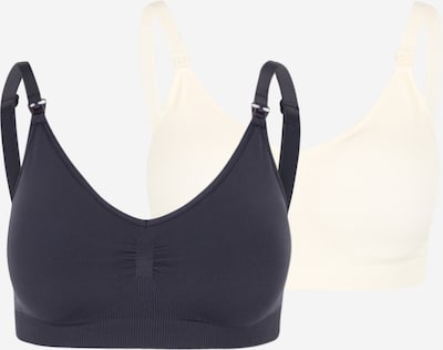 MAMALICIOUS Soutien-gorge 'ILJA' en bleu marine / blanc naturel, Vue avec produit