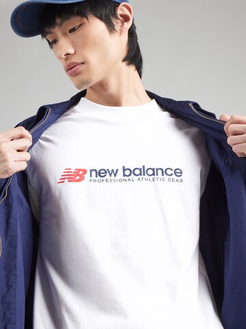 T-Shirt new balance en blanc