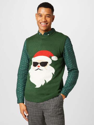 Only & Sons Sweater Vest in Green: front