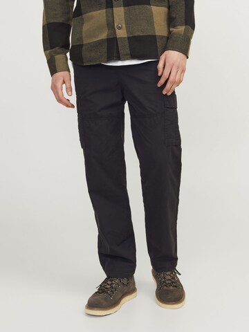 JACK & JONES regular Cargobukser i sort