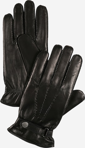 Hestra Prstové rukavice 'Jake' - Čierna: predná strana
