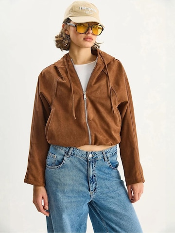 Bianco Lucci Between-Season Jacket in Brown