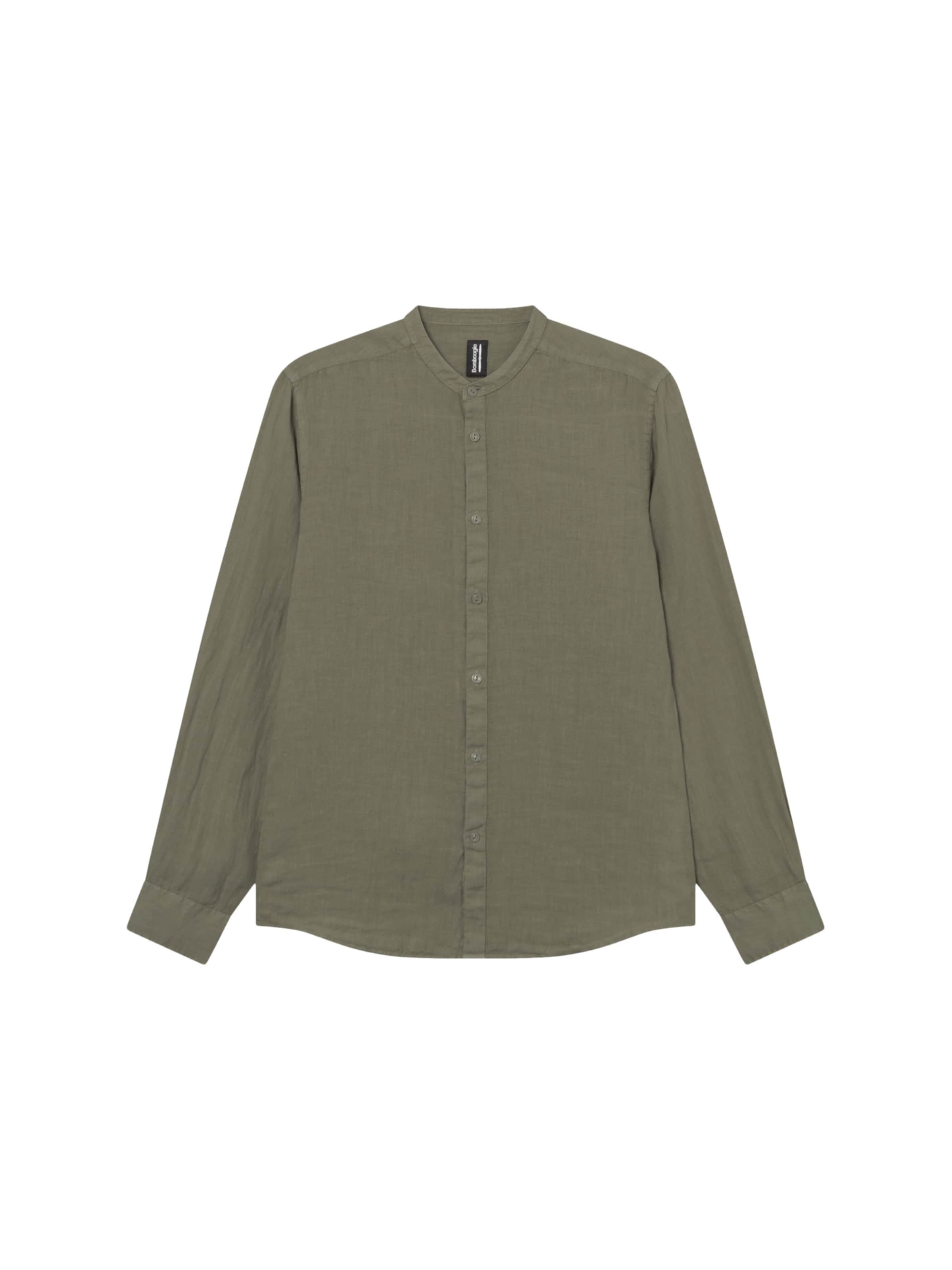 BOMBOOGIE Regular fit Button Up Shirt 'Coreana' in Grey: front