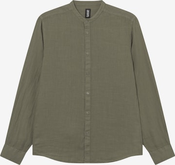 Coupe regular Chemise 'Coreana' BOMBOOGIE en gris : devant