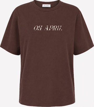 OH APRIL Shirt 'Cow' in Brown: front