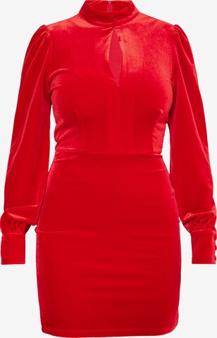 faina - Vestido de cocktail em vermelho: frente