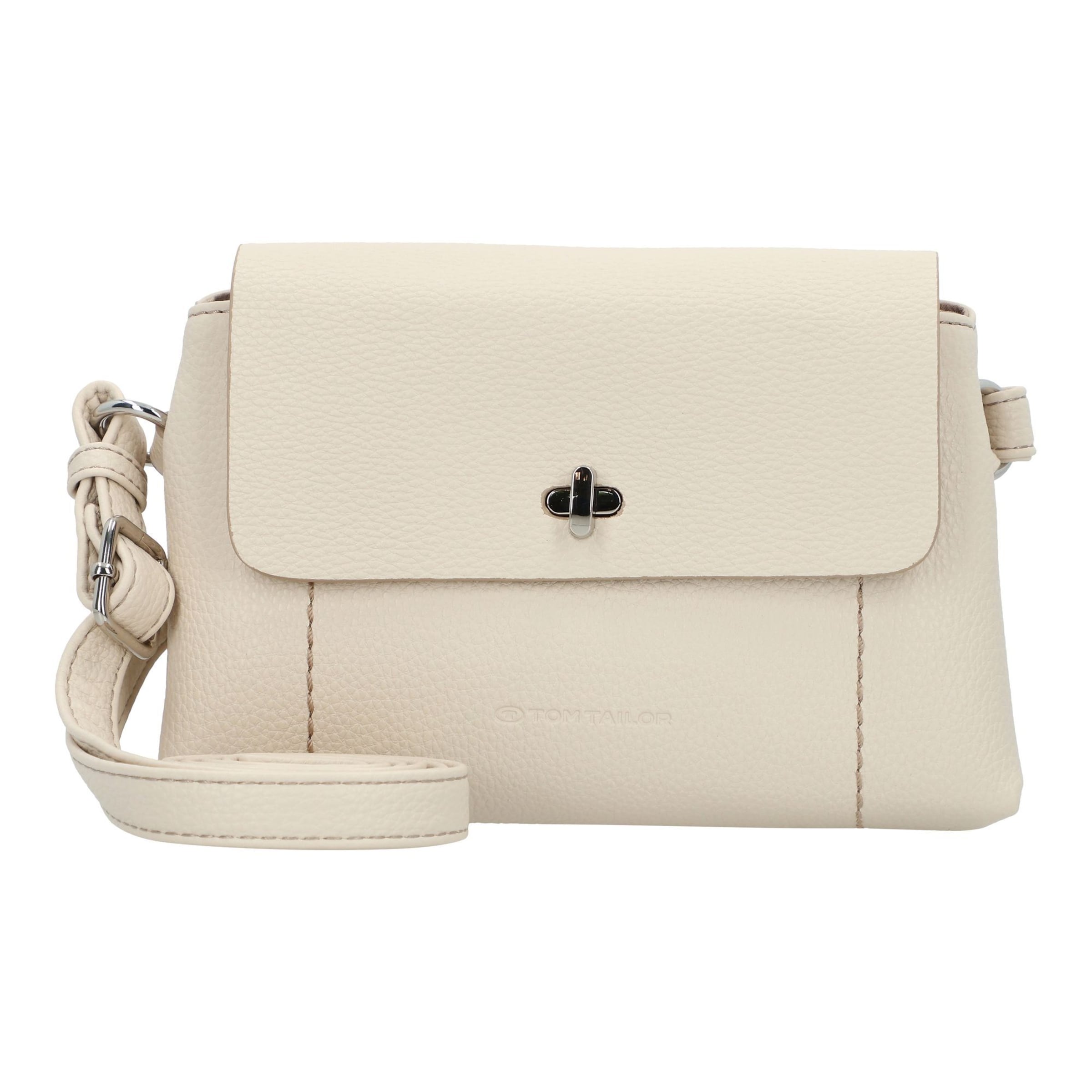 TOM TAILOR Schoudertas 'Elif' in Beige: voorkant