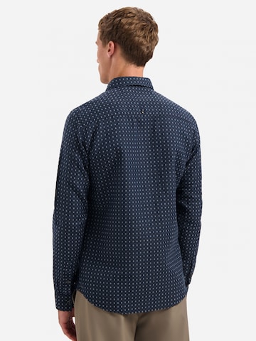 No Excess Comfort fit Overhemd in Blauw