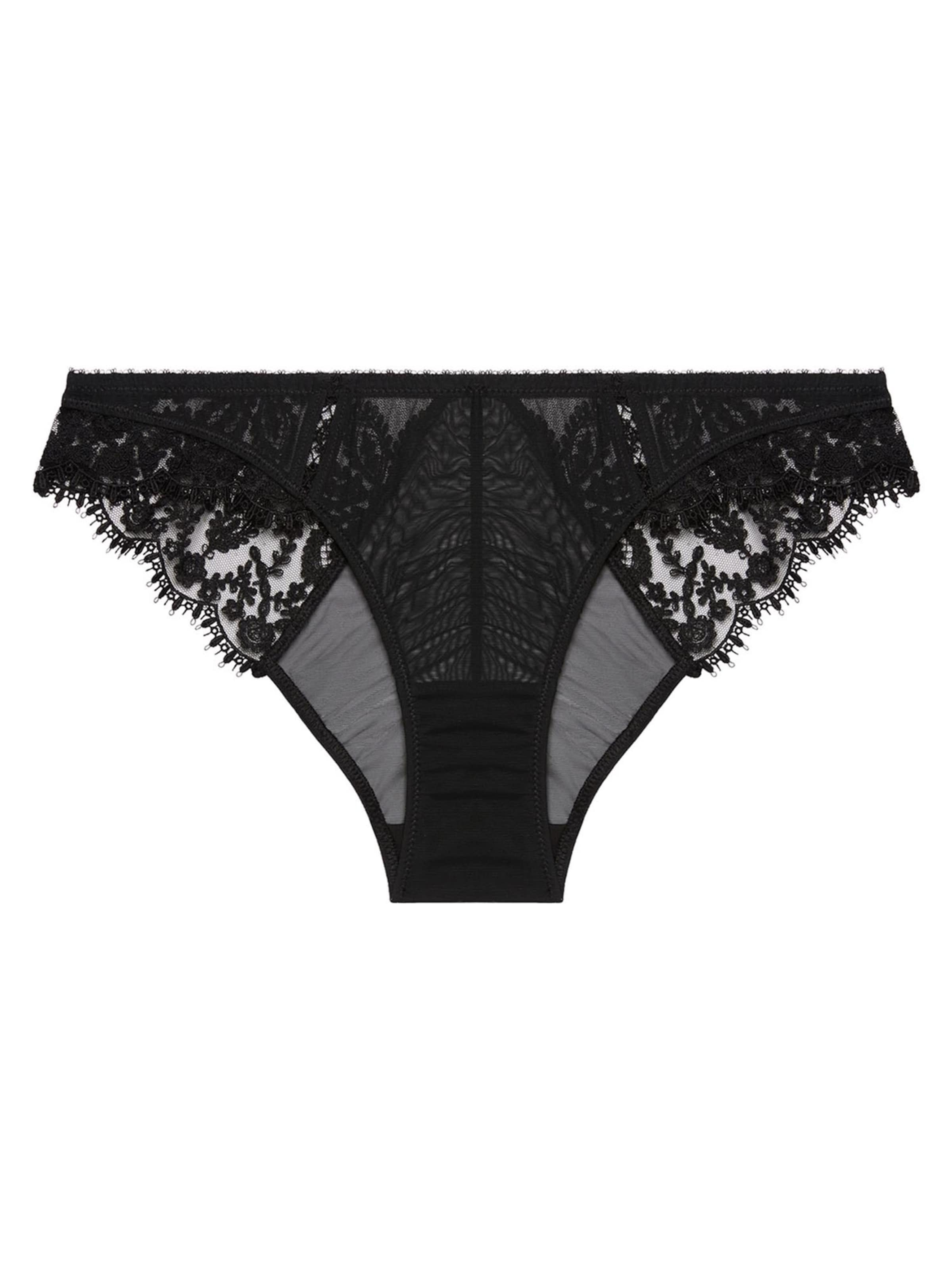 Simone Perele Panty 'Precieuse' in Black: front