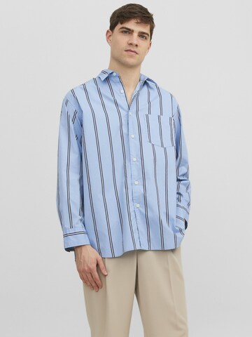 JACK & JONES Comfort Fit Skjorte i blå: forside