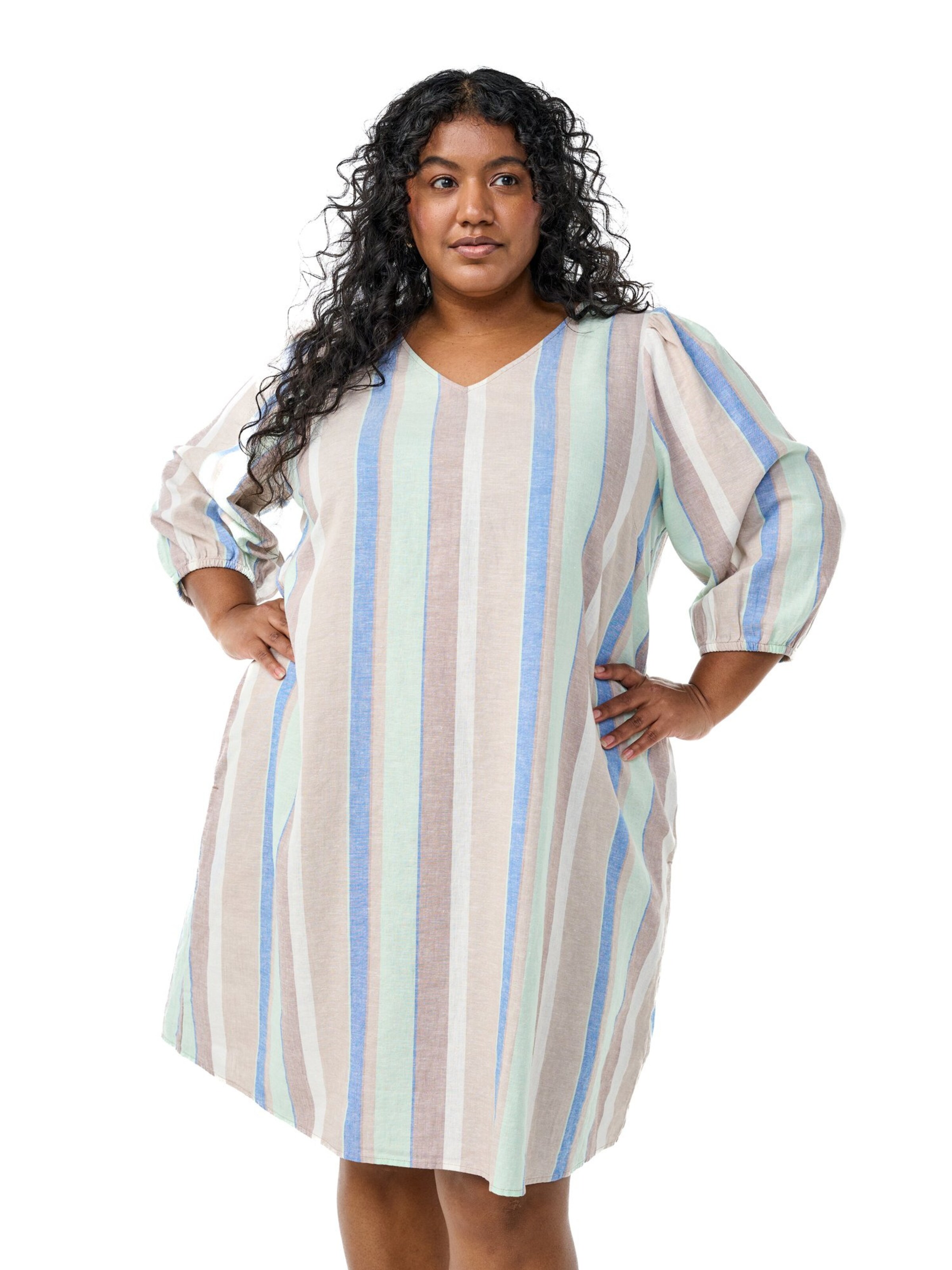 Zizzi Платье 'Vlina' в Бежевый