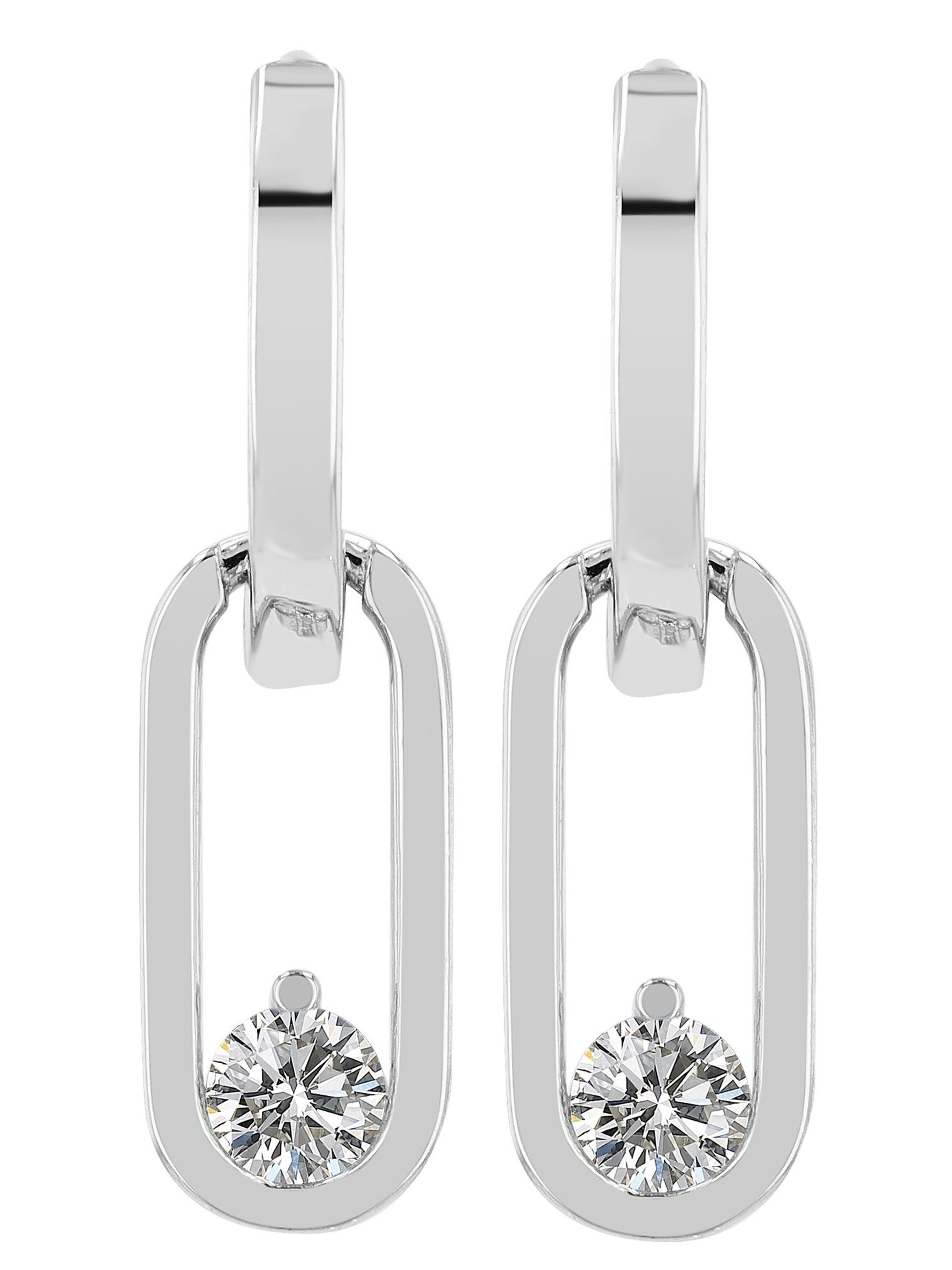 Akzent Earrings 'Timea, 925 Sterlingsilber, langlebig' in Silver: front