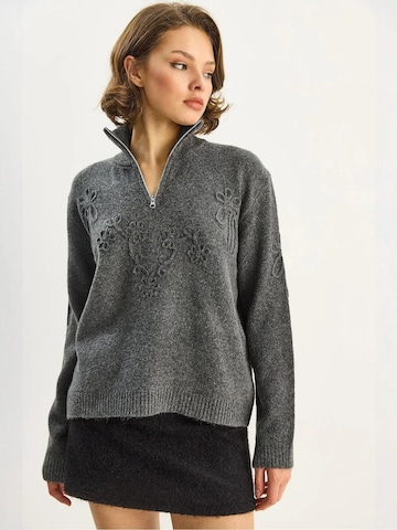 Bianco Lucci Pulóver 'Pullover' - szürke