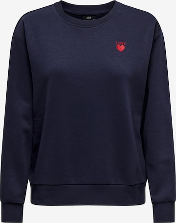 JDY Mikina 'JDYPARIS' – modrá: přední strana