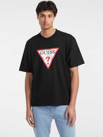 GUESS T-Shirt ' ICONIC' in Schwarz: Vorderseite