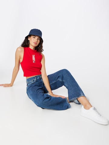 Tommy Jeans - Top 'Archive' em vermelho