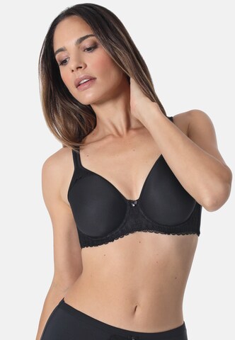 sassa T-shirt Bra 'FEMININE MICRO' in Black