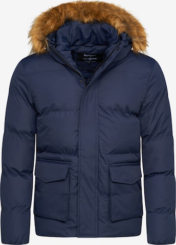 behype Winter Jacket 'BHADLYR' in Blue: front