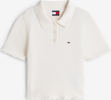 balta Tommy Jeans Megztinis: priekis