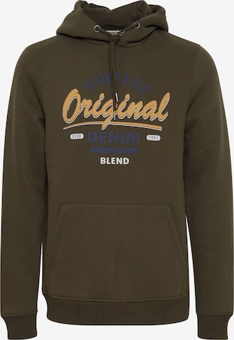 Sweat-shirt BLEND en vert : devant