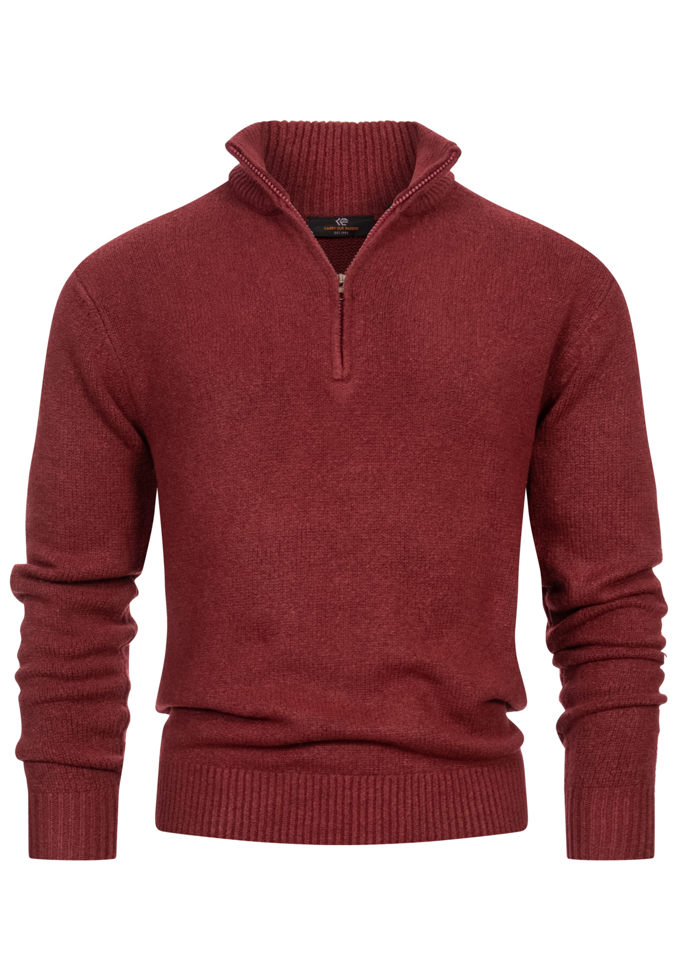 INDICODE JEANS Pullover 'Lokant' in Rot: Vorderseite
