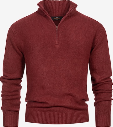 INDICODE JEANS Pullover 'Lokant' in Rot: Vorderseite