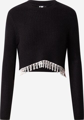 Pull-over Tally Weijl en noir : devant