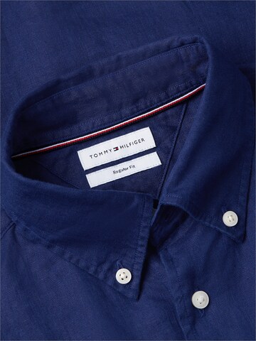 TOMMY HILFIGER Regular Fit Hemd in Blau
