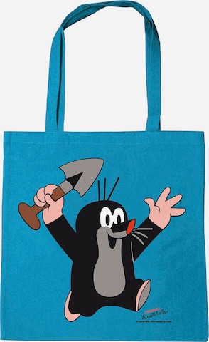 LOGOSHIRT Shopper 'Der kleine Maulwurf - Juhu' in Blue: front