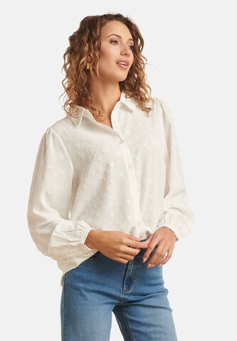 Smashed Lemon Bluse in Weiß