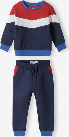 MINOTI Joggingpak in Blauw: voorkant