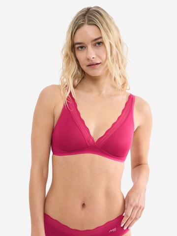 SLOGGI T-Shirt Soft-BH ' Blue GO Blush ' in Pink: Vorderseite