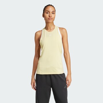 ADIDAS PERFORMANCE Αθλητικό τοπ 'Designed for Training' σε κίτρινο: μπροστά