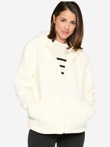 LolaLiza - Chaqueta polar en blanco: frente