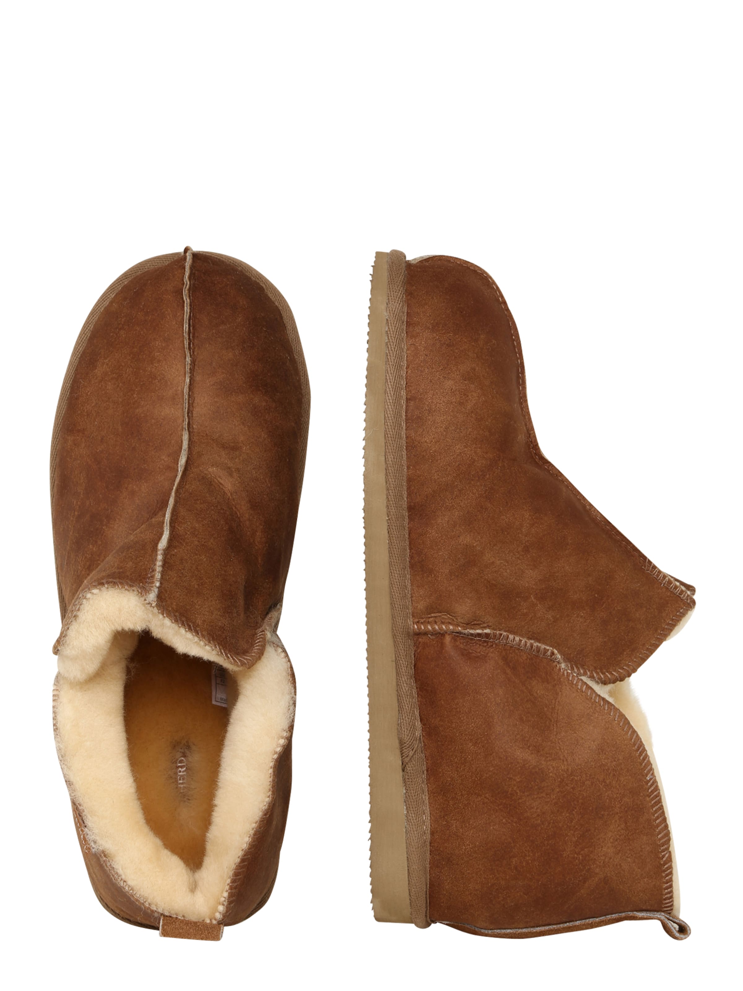 SHEPHERD Hausschuhe  'ANTON' in Braun