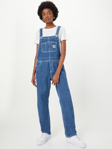 Loosefit Salopette en jean 'Bib' Carhartt WIP en bleu : devant