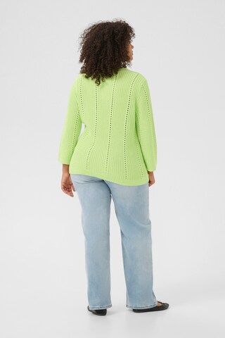 KAFFE CURVE Sweater 'Lorry' in Green