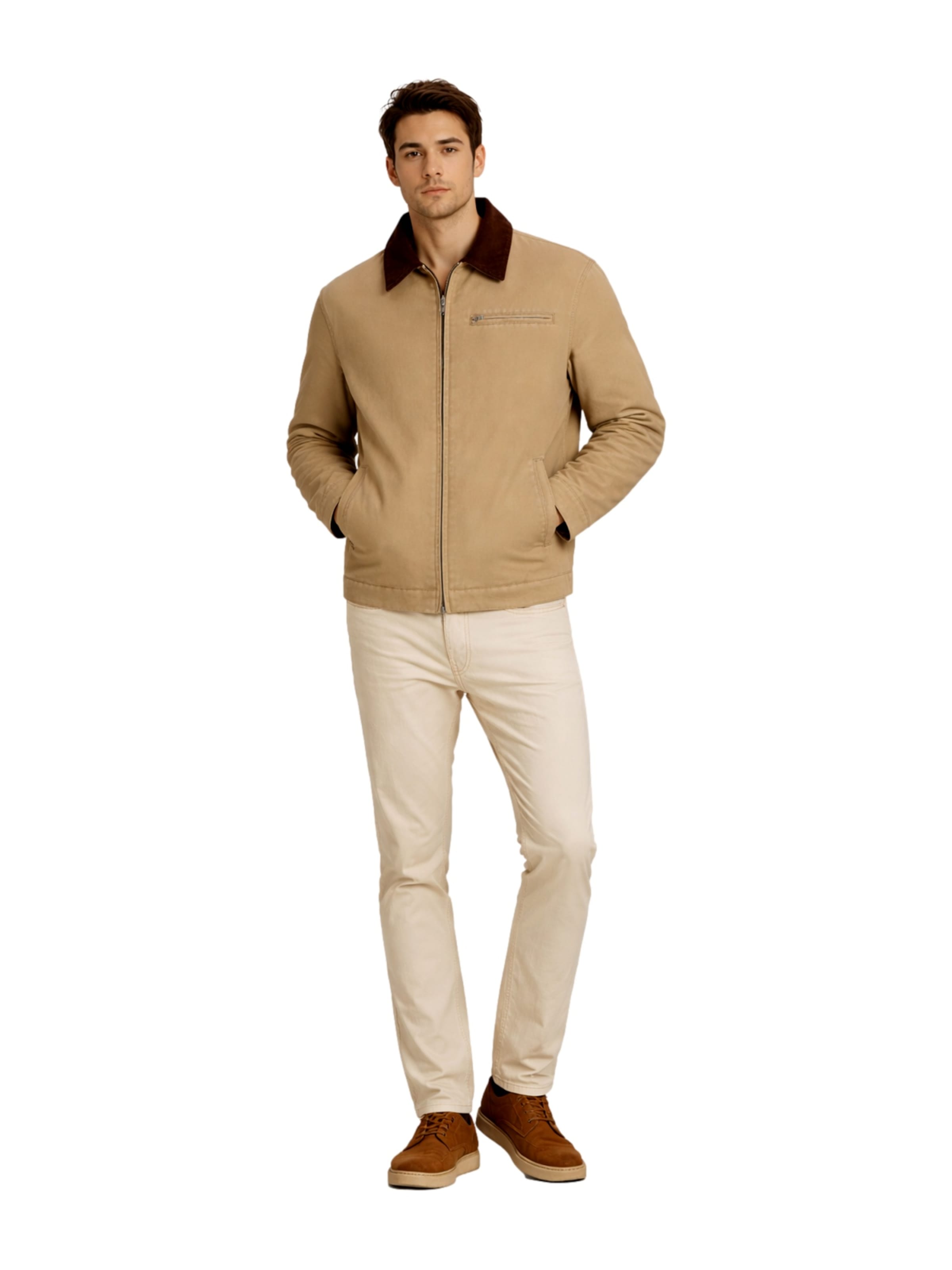 JACK & JONES - Chaqueta de entretiempo 'JORChamberi' en marrón