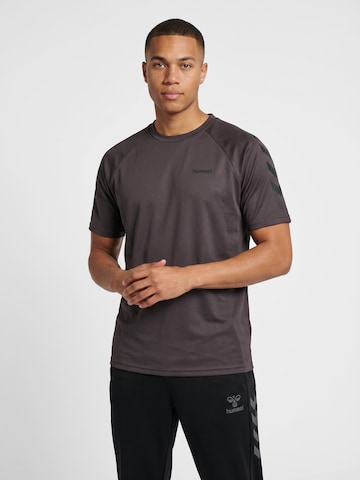 Hummel Performance shirt in Brown: front