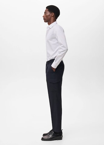 MANGO MAN Slimfit Hose 'Daytona' in Blau