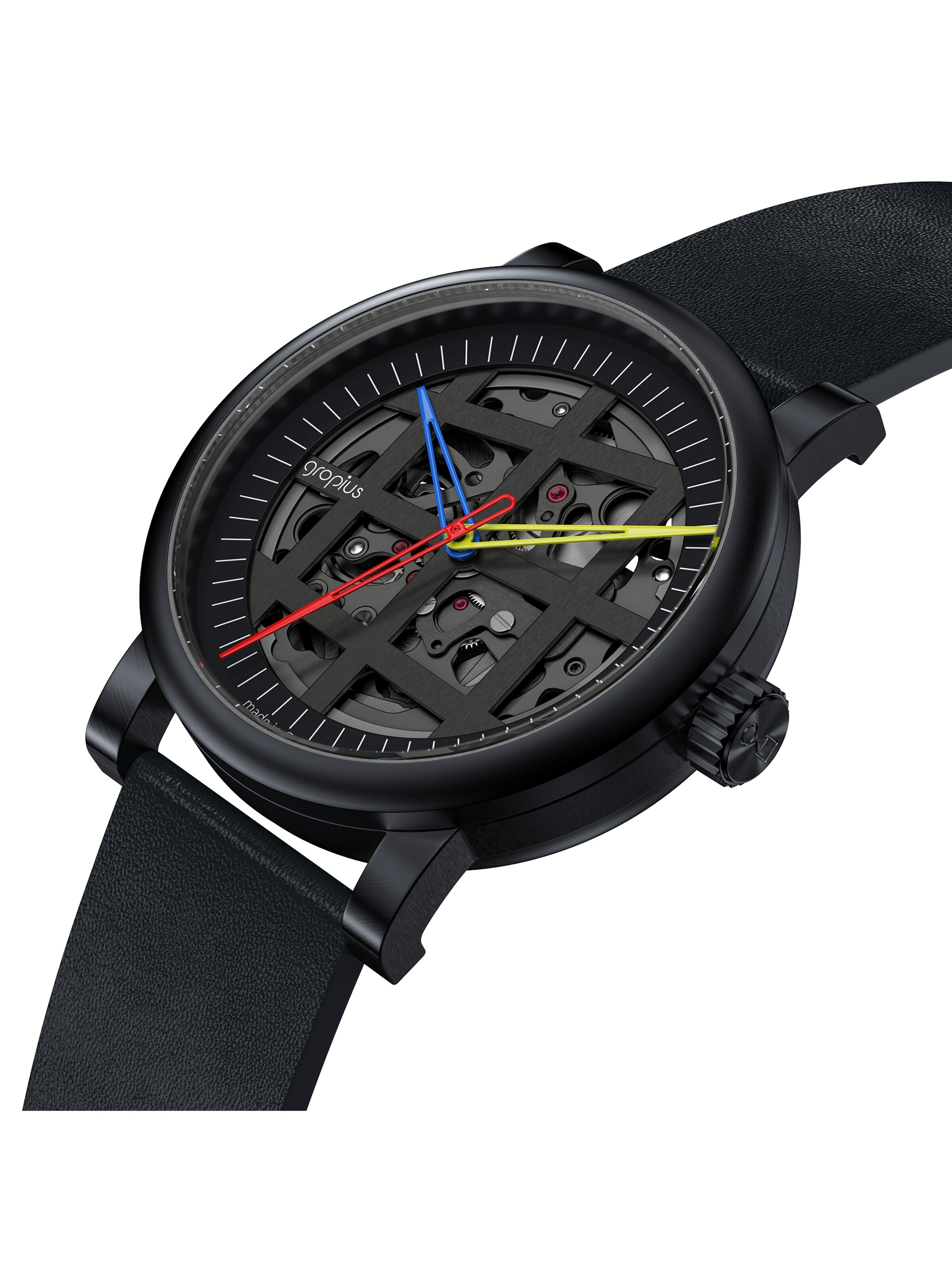 WALTER GROPIUS Analog Watch 'ATRIUM AUTOMATIK' in Black